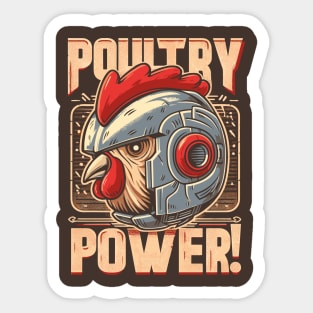 Poultry Power! Sticker